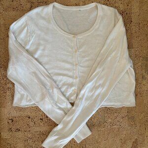 Urban Renewal Recycled Raw Edge Cropped Sweater